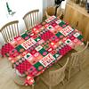 Рождественская скатерть с годовым узором, прямоугольная скатерть, домашний обеденный стол, журнальный скатерть, противообрастающие украшения