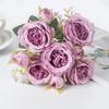 Artificial Flowers Fake Silk Peony Vases Home Room Wreath Decoration Scrapbooking Festival Garland Wedding Bouquet Accessories