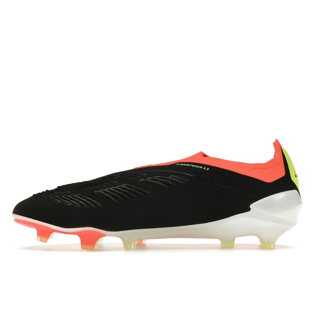 Adidas Мужские кроссовки Predator Elite без шнурков FG Solar Energy Pack Black Core-Black Cloud-White IE1805