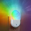Color RGB LED Night Light Plug Into Wall, Color Changing Dusk To Dawn Night Light for Bedroom Corridors Stairs and Kids Room