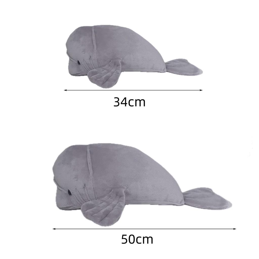 34Cm50Cm Kawai Morgan The Manatee Plush Toy Gentle Ocean Creature Gift Kidsmarine Life Lovers Huggable Manatee Christmas Gift