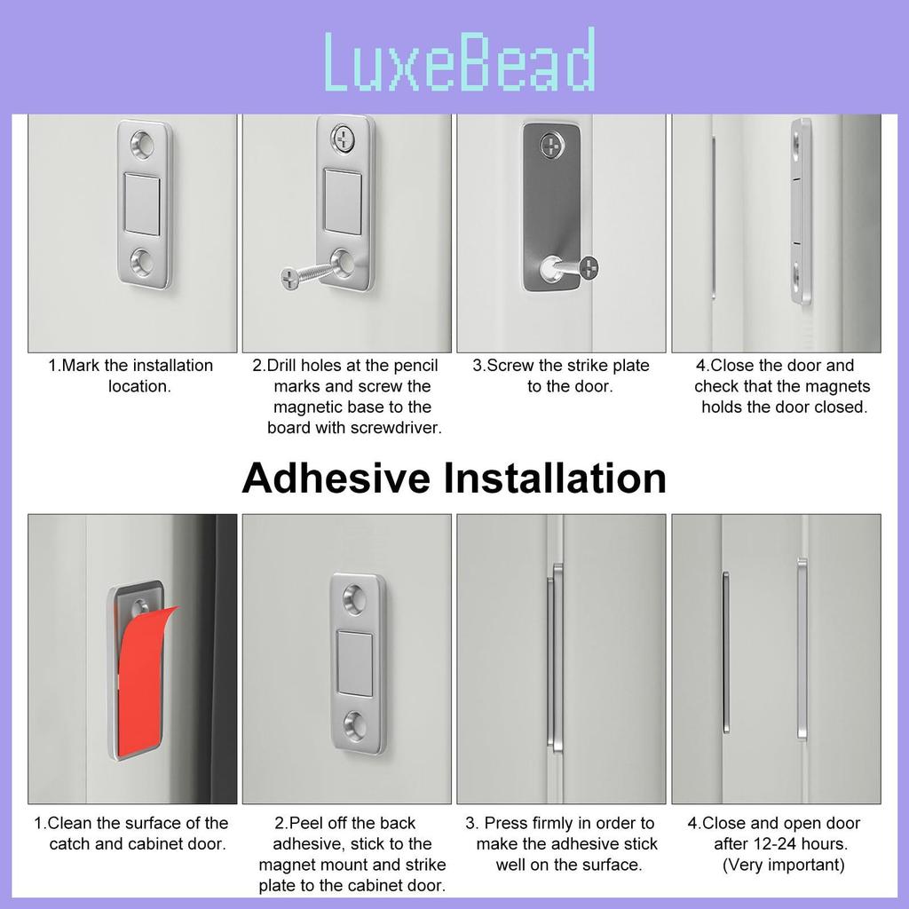 Ультратонкий магнитный защелка для шкафа Без сверления Современный и простой стиль