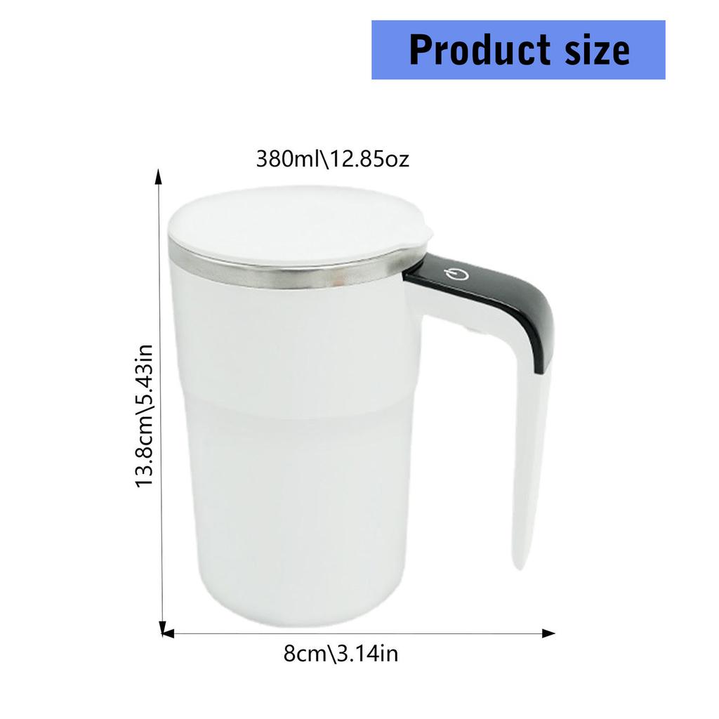 Автоматическая чашка для помешивания кофе с изоляцией из нержавеющей стали, перезаряжаемая через USB, для использования в офисе, дома и в дороге