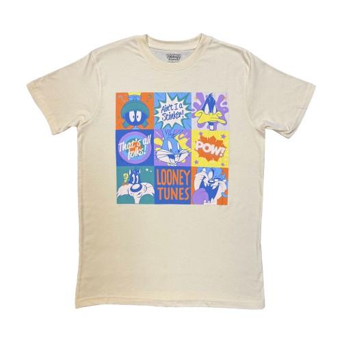Looney Tunes Unisex Adult That´s All Folks! Grid Pastel T-Shirt