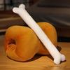 Новинка 11 см Подушка-кость из имитации мяса Мягкая моющаяся подушка Гипоаллергенная Мультяшный дизайн Подушка двойного назначения Подушка для дивана