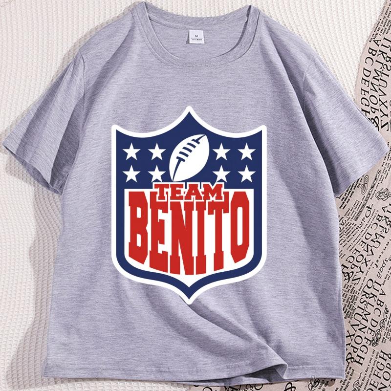 Team Benito Tshirt Football Style Crewneck Unisex Game Day Shirt Benito Bowl Shirt Bunny Football Badtshirt