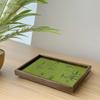 Chinese Style Bamboo Leaf Serving Tray Wooden Jewelry Storage Tray  Living Room