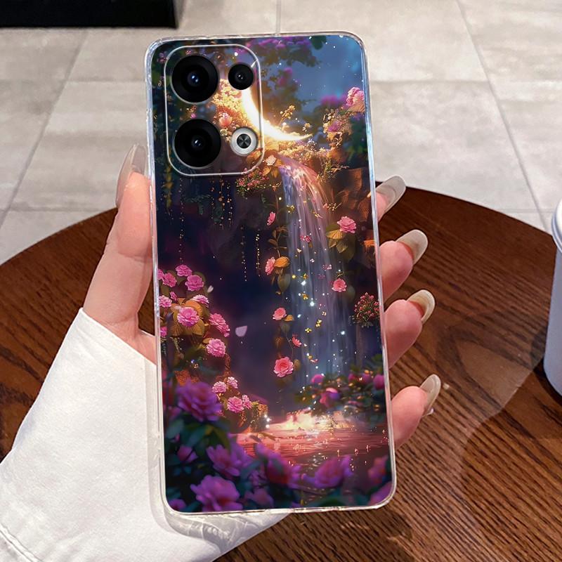 Чехол для OPPO Reno13 Reno 13 Pro 5G Роскошный Милый Сердце Кролик Забавный Чехол OPPO Reno 13 13Pro Reno13Pro 5G Прозрачный Мягкий Чехол для Телефона