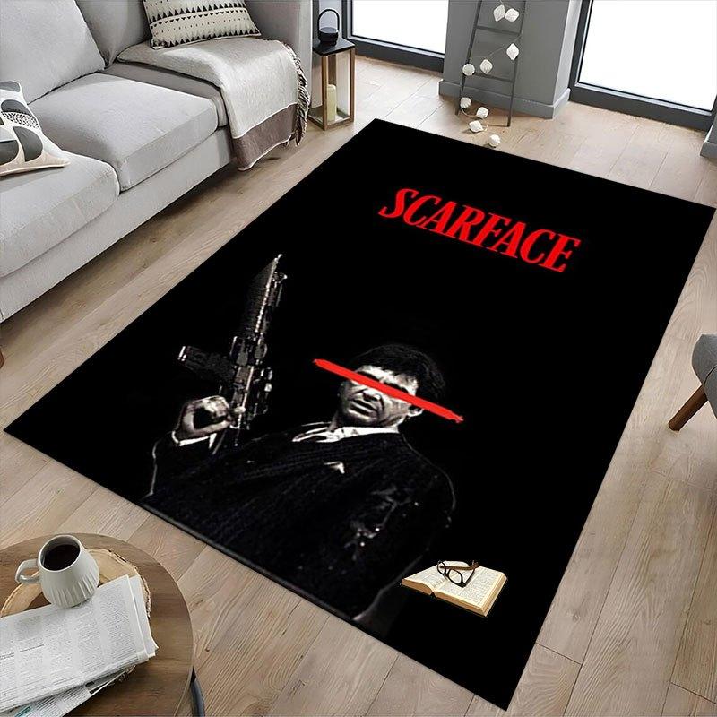 1 шт. Коврик для офисного кресла Scarface, Мягкий, Удобный, Всесезонный, Идеально подходит для дома, спальни или офисного декора, Идеальный подарок для