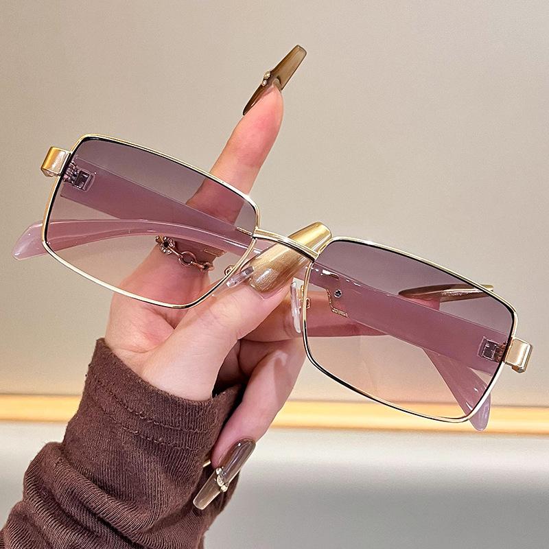 Non-polarized Vintage Small Frame High-end Simple Fashion Sunglasses Women's Men's Street Photography Fashion Sunglasses