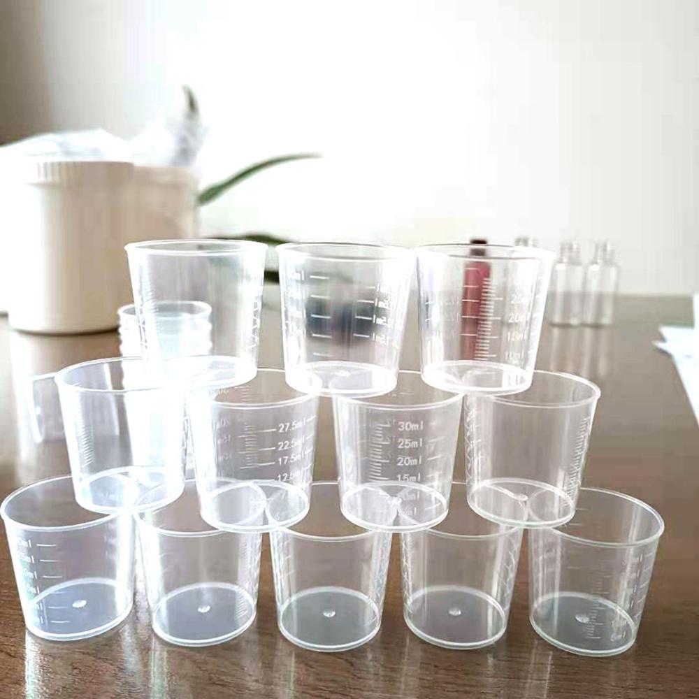 Epoxy Mixing Plastic Transparent Resin Container Graduated Cups Scale Cups Measuring Tool