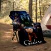 1pc Coraline2 Theme Blanket - Digital Print, Polyester, Cozy for All Seasons, Perfect for Outdoor, and Travel