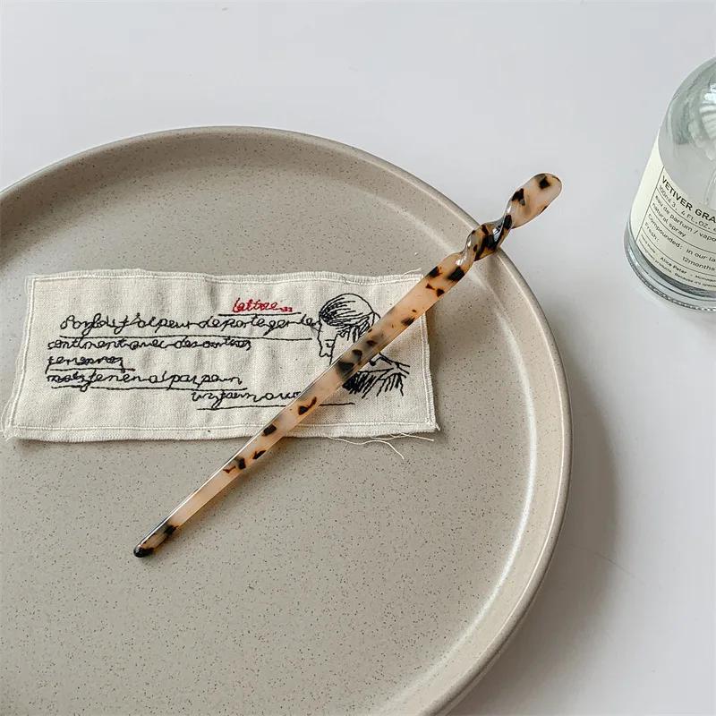 Смола Палочка для волос Китайский стиль Ханфу Мраморный узор Ретро Заколка Женские Традиционные украшения для волос Подарок для нее