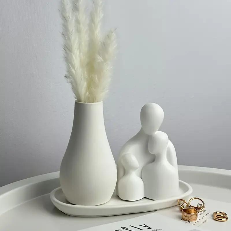 3D Long Vase Clay Silicone Mold DIY Home Decoration Ornament Crafts Making Plaster Epoxy Resin Concrete Flower Pot Casting Molds