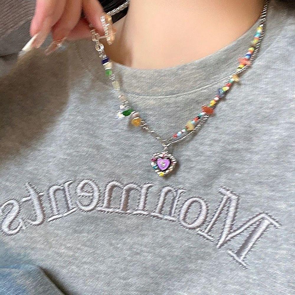 All-match Clavicle Chain Love Butterfly Shiny Chain New Trend Collarbone Chain Women Girls