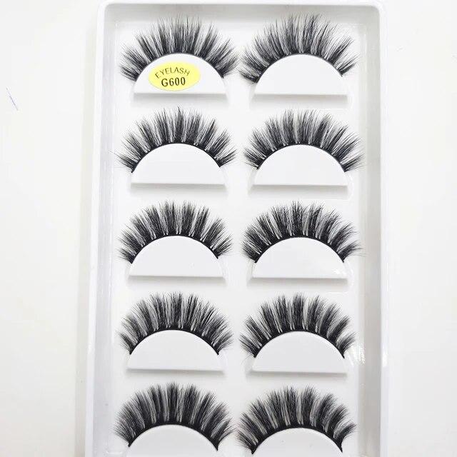 11 стилей, 5 пар, 3D натуральные ресницы из норки, накладные ресницы для макияжа, искусственные ресницы, инструменты для макияжа, красоты