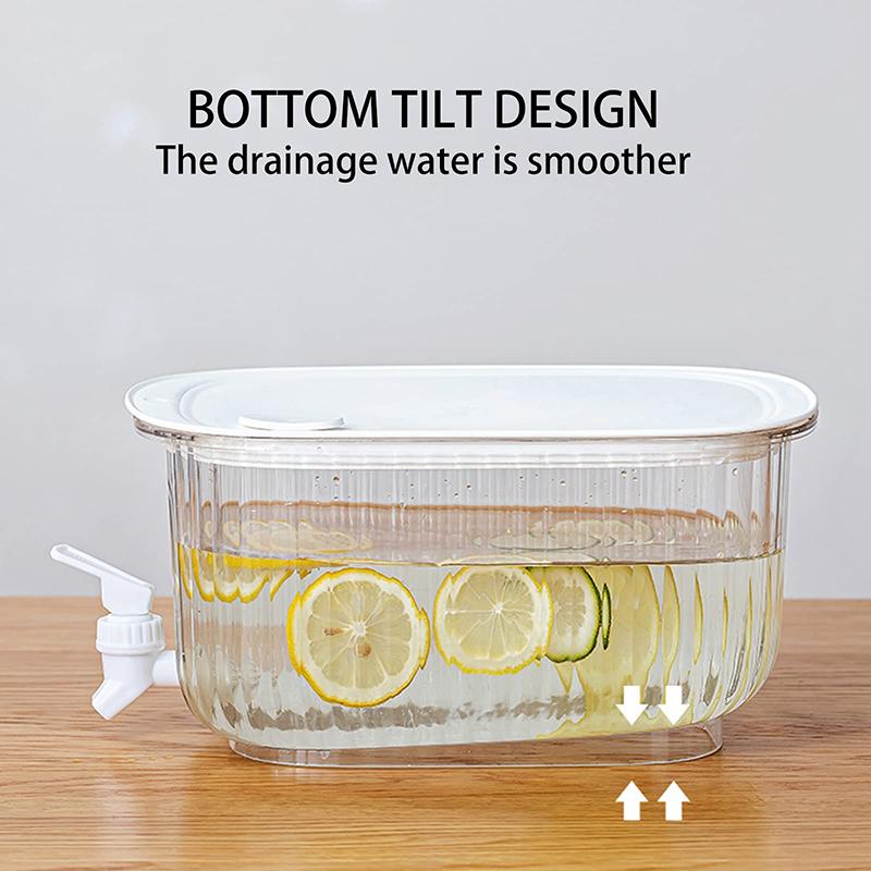 Бутылка с холодной водой, чайные горшки, диспенсер, кувшин-фонтан с краном, чайник, кувшин для сока, горшок для напитков, посуда для напитков, пластиковая банка для холодильника