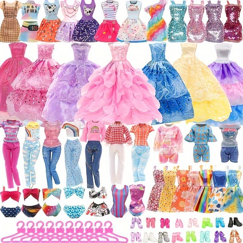 38 PCS Doll Clothes and Accessories Wedding Gowns Tops Pants Fashion Dresses Sets Swimsuits Bikini Skirt for 11.5inch/30cm Doll
