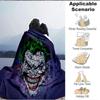 1Pc Joker'S Wild Smile Flannel Blanket, Soft And Comfortable, Casual Warm, Camping Travel, Christmas, Halloween Xmas Gift L1533