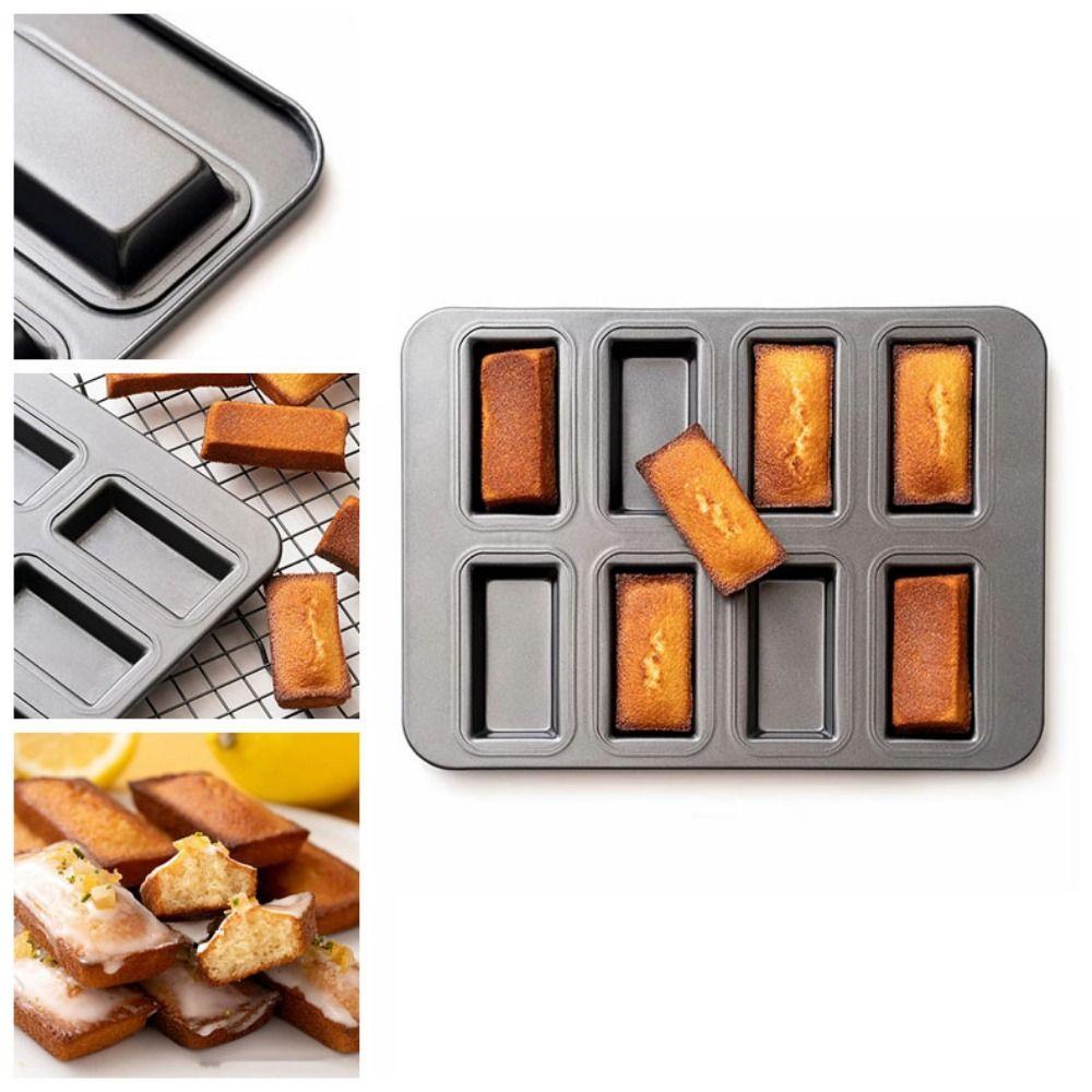 Creative Mini Muffin Baking Tray 8 Slots Baking Pan Mold Toast Cake Tray Pastry Utensil