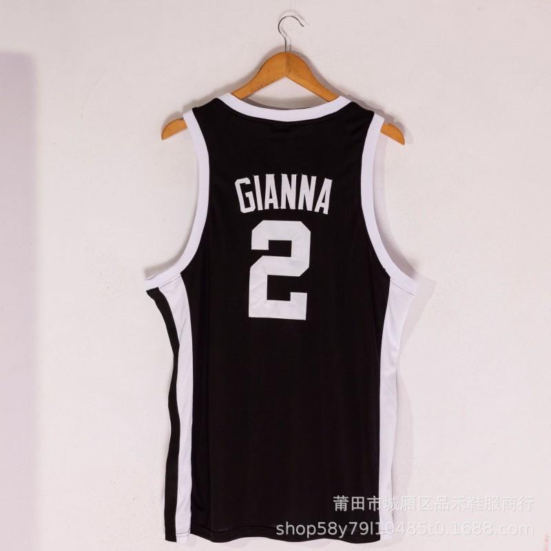 Gigi Bryant Tribute Basketball Jersey Gianna Number 2 Black Cotton Sport Shirt Men Women Adult Winter