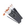 12pcs Pack Paint Brush Kit Set Round Point Tip Nylon Hair Artist Acrylic Aquarelle Watercolor Oil Painting
