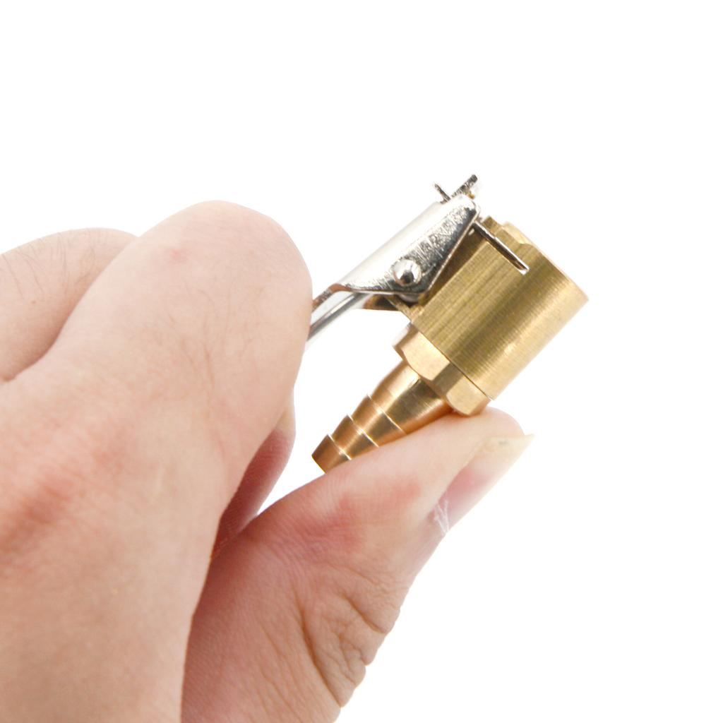 Надувной насос для автомобильных шин, воздушный патрон, насос для накачивания, клапанный соединитель, зажимной адаптер, автомобильный латунный портативный 8-миллиметровый клапан для шин и колес