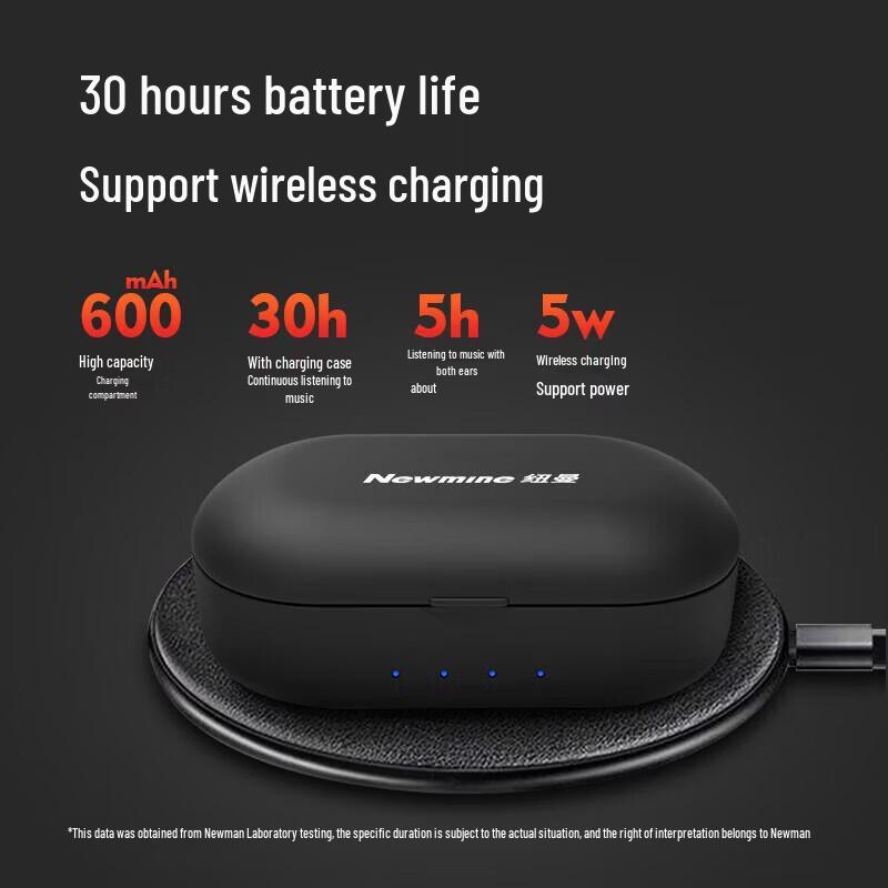 Newmine L1 Настоящие беспроводные спортивные Bluetooth-наушники с заушинами