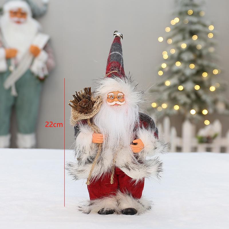 9-дюймовый Санта-Клаус рюкзак кукла праздничное украшение украшение