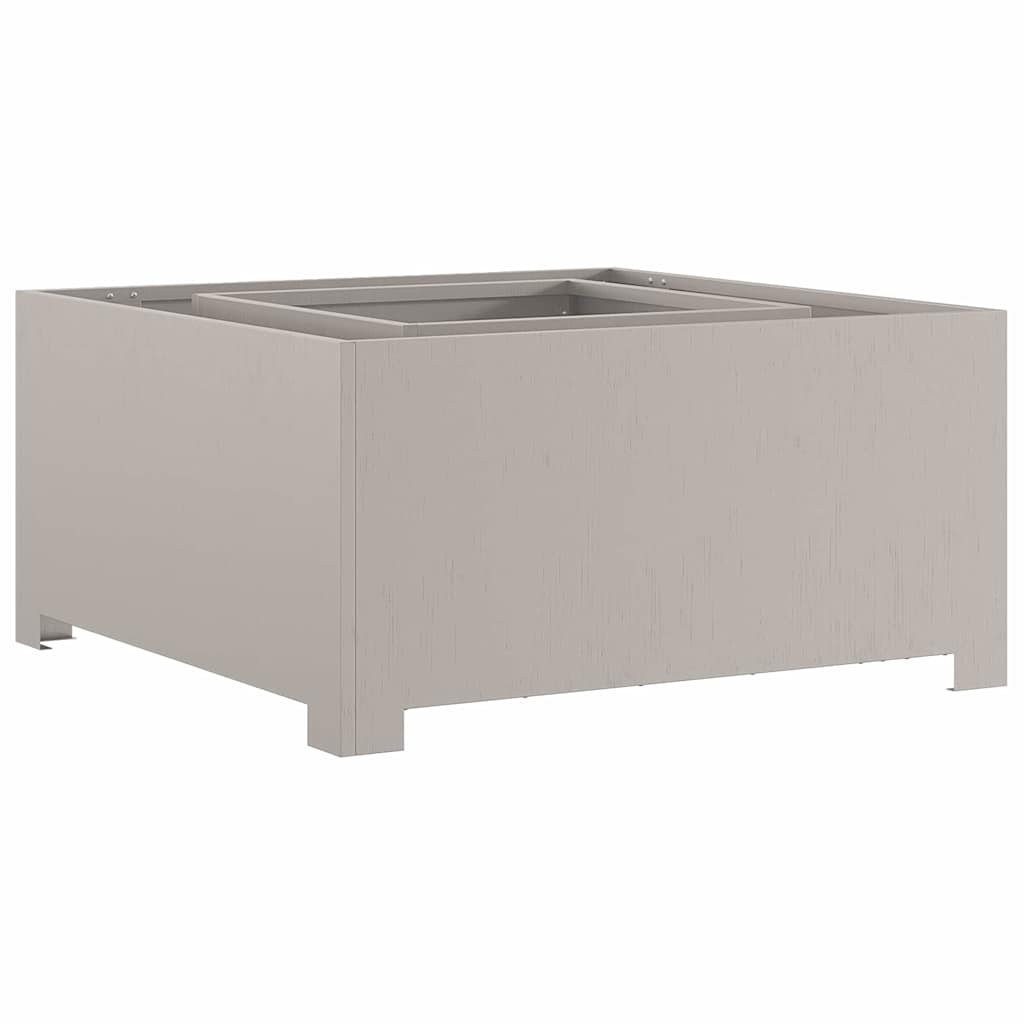 Fire Pit Brown 80 x 80 x 40 cm Weatherproof Steel