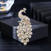New Exquisite Fashion Peacock Brooch Temperament Elegant Women's High-end Dress Blazer Accessories Pin Corsage