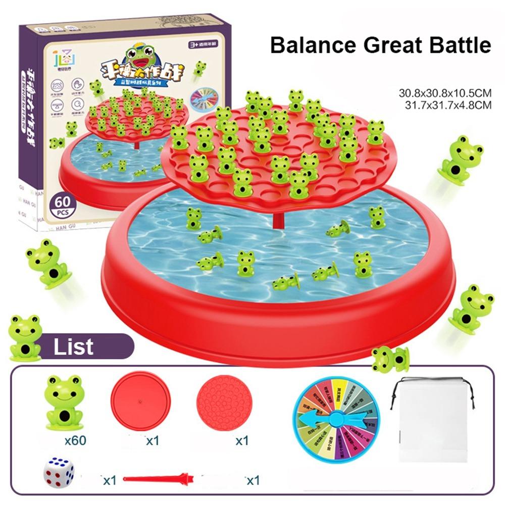 Веселая игра для родителей и детей «Дерево баланса с лягушками» Развивающая балансировочная доска-пазл для детей