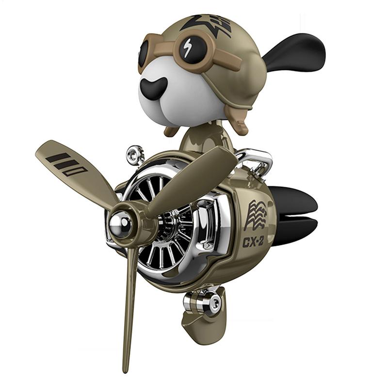 Собака с качающейся головой, пилот, освежитель воздуха для автомобиля, вертолет, парфюм для вентиляционного отверстия автомобиля, аромат, диффузор-вентилятор для воздуховода автомобиля, для интерьера автомобиля