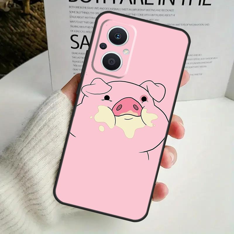 Мультяшный чехол для телефона с изображением свиньи для OPPO Reno 14F 12F 12 11 13 F 10 Pro 8T 7 8 Lite OPPO Find X9 X8 X6 X5 Pro