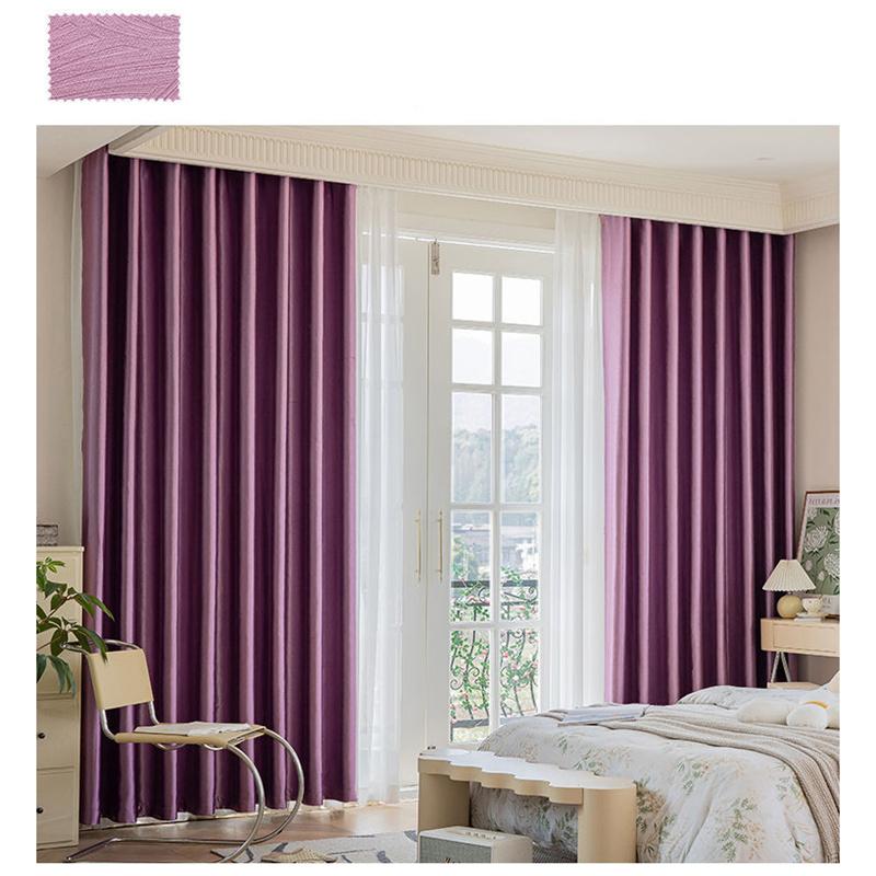Сплошной цвет затемняющие шторы с высоким диапазоном затемнения для спальни, гостиной, конференц-зала, разделителя домашнего декора