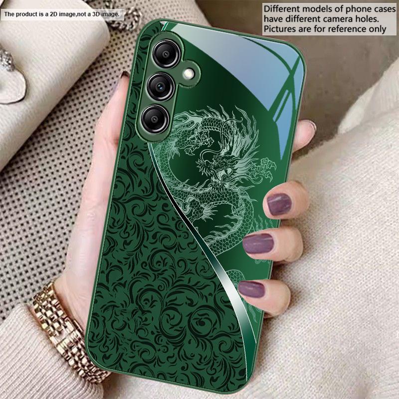 Dragon Totem Rose Purple For Samsung A20 30 22 23 24 25 26 31 32 A33 34 35 42 50 51 52 53 54 55 56 70 71 72 73 glass phone case