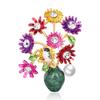 Fashion Women Flower Vase Brooch Pin Corsage Lapel Jewelry