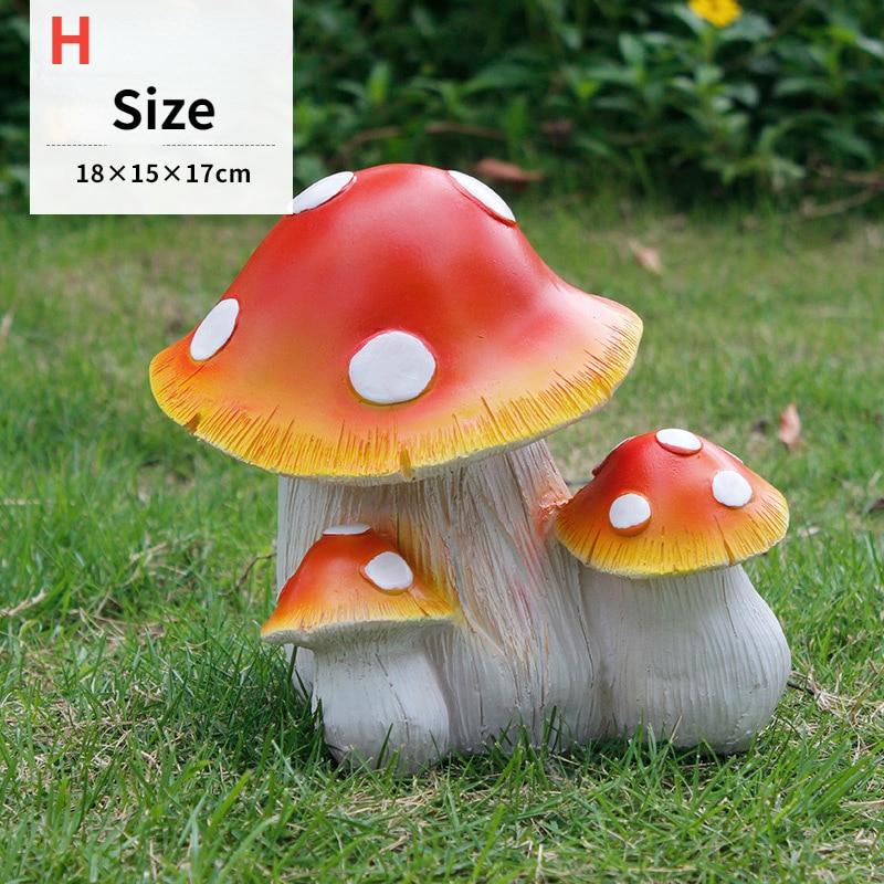 Вилла, сад, украшение для двора, открытый общественный парк, лужайка, имитация смолы, украшение в виде грибов, пейзажная скульптура