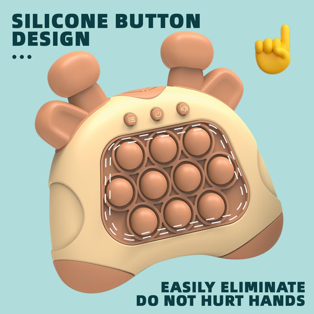 Модернизированная серия игровых приставок Quick Push, игрушки для детей, Push Bubble и Pop Light, антистрессовая сенсорная игрушка для взрослых