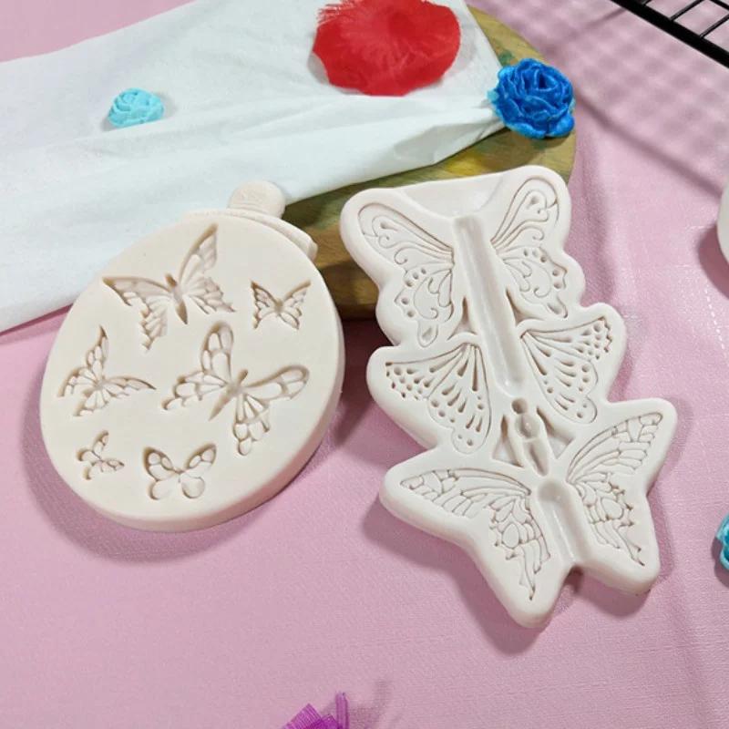 Бабочки Форма для украшения помадки Форма для украшения шоколада на торте Силиконовые формы для выпечки своими руками