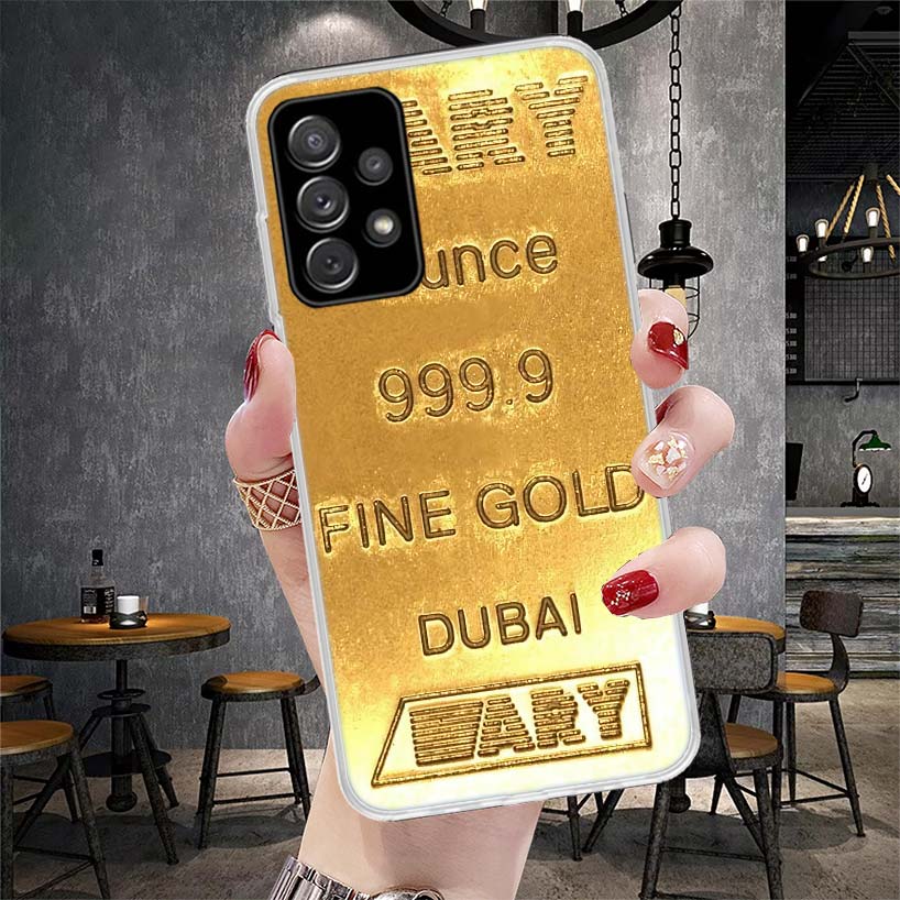 Мягкий чехол для телефона с тонким золотым узором для Samsung Galaxy A12 A22 A32 A52 A72 A02S A51 A50S A71 A70 A31 A20S Note 20 Ultra S