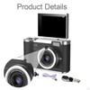 Цифровая камера 4K с откидным экраном 180°, 2,4 дюйма, 720P/1080P, компактная, 8-кратный зум для