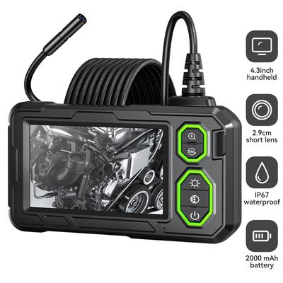 4,3-дюймовая IPS 1080P промышленная эндоскопическая камера HD бороскопическая инспекционная камера IP67 водонепроницаемая 8 светодиодов для инструментов для ремонта двигателя автомобиля