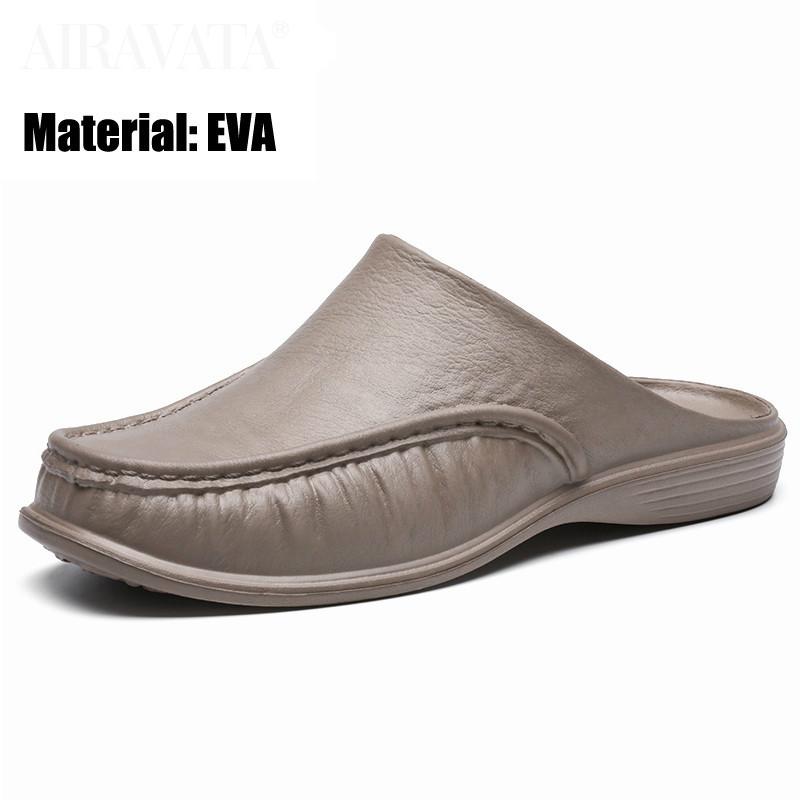 Men EVA Slippers Slip On Flats Shoes Fashion Beach Sandals Home Shoes Size 40-47