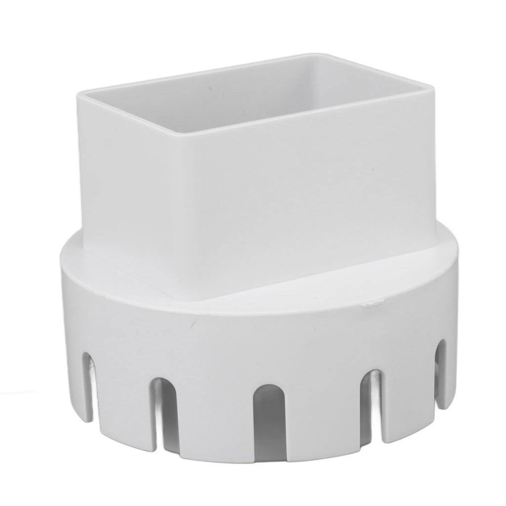 Downspout Adapter Plastic Drain Adapter Replacement Downpipe Converter Connector with Screws White