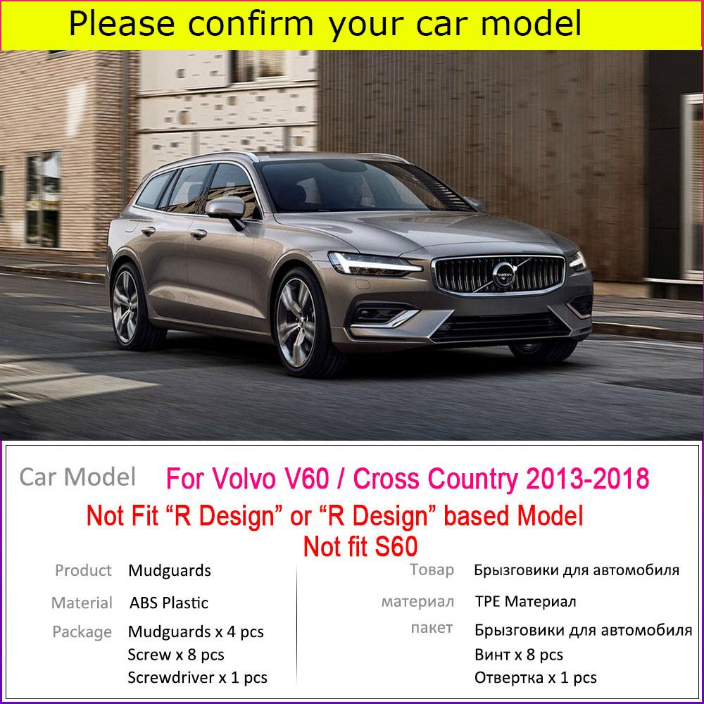 Автомобильный брызговик для Volvo V60 Cross Country 1-го поколения 2018 ~ 2013 Fender, брызговик, брызговики, аксессуары для брызговиков 2017