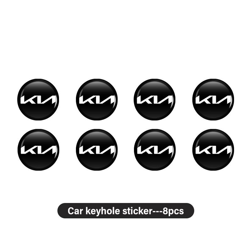 YNAZ6 8/12/20PCS Car Remote Control Key Badge Emblem Stickers Decorat Accessories For KIA Rio K5 K2 K3 Sportage Ceed Sorento Picanto