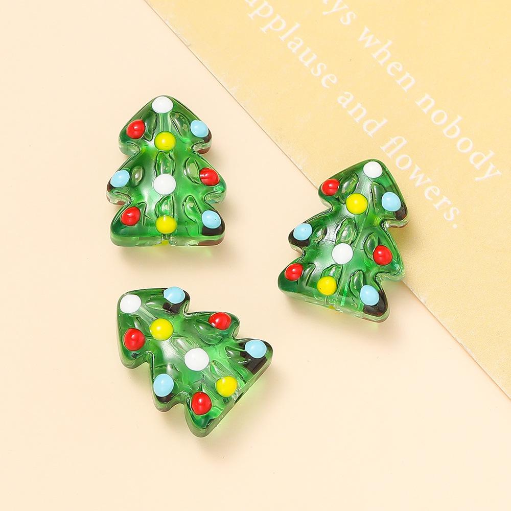 Расписанные вручную расшитые бисером перчатки и шапки с рождественской елкой - DIY ювелирные аксессуары