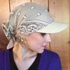 Baseball Cap Brim Sunshade Women Men Hat Korean Square Scarf Cap Soft Headscarf