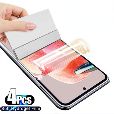 4 шт. гидрогелевая пленка для Xiaomi Redmi Note 12 11 12s 10 10s 9 8 Pro 10C 12C Защитная пленка для экрана Redmi Note 12 Pro Plus 5G